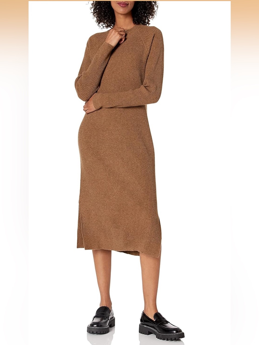 The Drop Women's Renata Rib Midi Dress